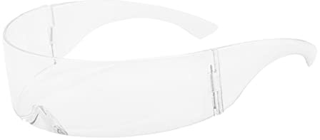 ZPGVWXKO Modische, Futuristische Sonnenbrille für Damen Zum Karneval Und Ball mit Augenschutz, Weiß