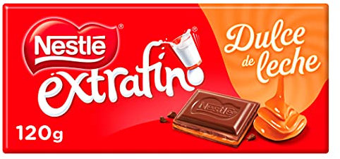 Nestlé Extrafino - Tableta de Chocolate con Leche Relleno de Dulce de Leche - 5 Paquetes de 120 g