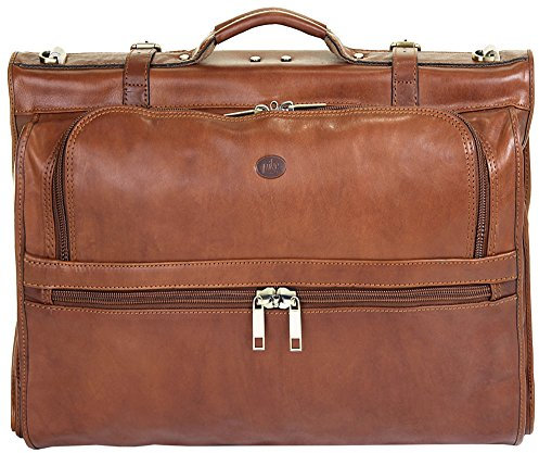 piké Kleidersack Echt Leder Damen Business Reisesack | mit Schultergurt | Anzugtasche für Hemden 018953