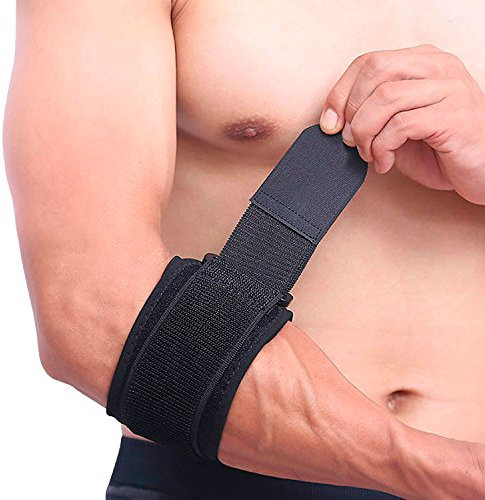 Ellenbogenbandage mit Kompressionskissen Epicondylitis Spange Tennisarm Bandage zur Schmerzlinderung bei Tennisellenbogen, Golferarm