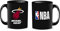 La Plume Dorée Logo Heat NBA Mug en Boite individuelle Mixte Enfant, Noir, 1 Unité (Lot de 1)