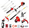 BU-KO 52cc Long Reach Petrol Multi Functional Garden Tool: Petrol Strimmers and Brush Cutter, Extendable Hedge Trimmer, Pruner Chainsaw, Petrol Grass Trimmers, 3x 75cm Extension Poles