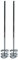 2er Set DEWEPRO® Wendelrührer - Wendel-Rührstab in Doppel-Spiralform verzinkt, Mörtelmischer ø70x500mm Mörtelrührer, Rührquirl zum Verrühren von pastösen Materalien …