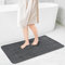 Sentidos Badematte Badteppich rutschfeste,weicher Badezimmerteppich Wasserabsorbierend maschinenwaschbar Badvorleger für Dusche, Badewanne 70 x 120 cm, Grau