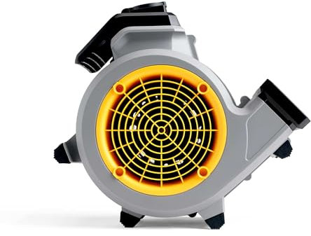 Vacmaster Air Mover Floor Fan. Low Noise, 3 Speed, Centrifugal Blower Fan. Energy Saving, Compact and Portable. Rapidly Circulates Air for Drying, Cooling and Ventilating. For Carpet, Plaster, Floods