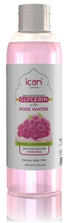 ican london Glycerin mit Rosenwasser, 250 ml