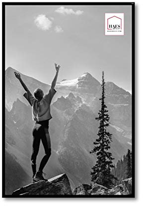 HAES DECO - Fotorahmen/Bilderrahmen aus Kunststoff Easy Frame schwarz 40x60 cm - EF9B