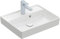 Villeroy & Boch Collaro Handwaschbecken, 500 x 400 mm, mit Überlauf, ungeschliffen, 433450; Farbe: Stone White, Ceramic Plus
