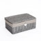 Grey Painted Lid Wicker Storage Collection Christmas Gift Hamper Wicker Basket (Medium)