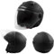 A-Pro Casco Jet Visiera Scooter Moto Quad Omologato ECE 22-06 Nero Satinato M