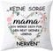 Shoppawhile Geschenke für Mama zum Geburtstag Muttertag Mama Geschenk Weiß Kissenbezug 45x45cm Muttertagsgeschenk Weihnachten Geschenk für Mütter