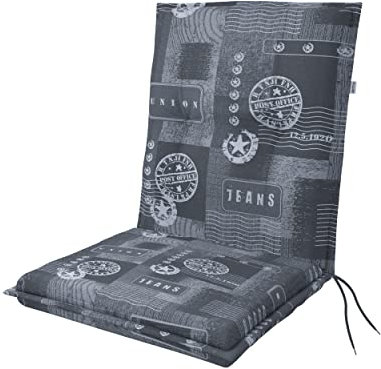 Doppler / Niederlehner Living/Gartenstuhlauflage/Niederlehner/Graublau/ca. 100 x 48 x 6 cm