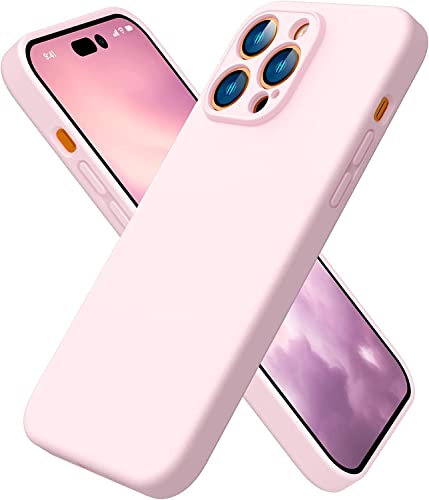 Little Boutik Coque Silicone Couleur Rose pour iPhone 14 Pro