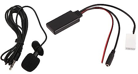 Adattatore Cavo Audio Aux Bluetooth, Sostituzione RD4 per Autoradio a 12 Pin per C2 C3 C4 C5 C6 C8 con Funzione Musicale Bluetooth (con microfono)