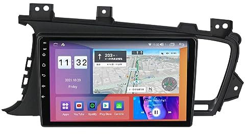 PLOKM 2 DIN-Autoradio Android 12 für KIA Optima 2011-2014 Telefon Spiegel Link Entertainment Multimedia Stereo unterstützt DAB+ Carplay WiFi Bluetooth USB DSP Navi