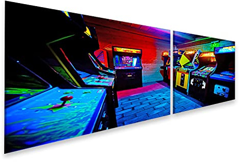 islandburner Bild auf Leinwand Editorial Room Full S Era Old Arcade Video Games Gaming Bar Prag Tschechische Re Bilder Wandbilder Poster ICNA-2K