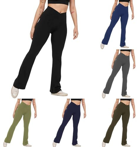 pvucpot Damen Jogginghose, schnell trocknende Sporthose mit versteckten Taschen, Mittlhohe Taille Stilvolle Freizeitliche Yogahose für Fitness, Outdoor-Sport und als Alltagskleidung
