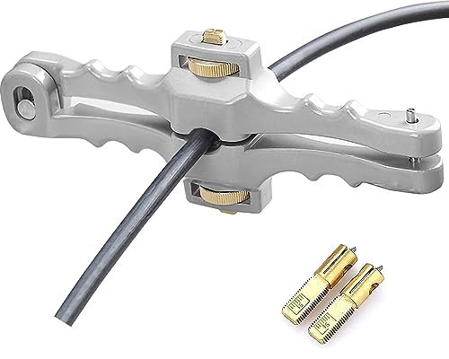 Pince Dénuder Fibre Optique, SI-01 Outil Dénudage Câble Fibre Optique Blindé, éplucheur Câble Longitudinal Fenêtre, Câble à Mi-Portée Avec Profondeur Coupe Réglable Pou Pour Câble Diamètre 10 à 25mm