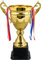 Large Gold Trophy Cup for Sports Tournaments, 38CM Metal Gold Trophies Party Favors, First Place Winner Award Trophies Cup for Soccer Football League Match Trophy (Gold, 15in)