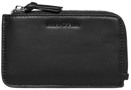Marc O'Polo Leder Kartenetui Florica Zip Wallet Black schwarz