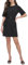 DKNY Women's Short Sleeves Utility with Ring Trims Casual Dress, Black, 32