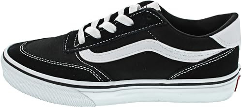 Vans Brooklyn Ls Unisex Kinder Veloursleder Leinwand Schwarz Weiß 37 EU