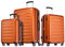 Probeetle by Eminent Koffer-Set Voyager IX Erweiterbar 3-teilig 1x Handgepäck Koffer Gr. S 1x Koffer Hartschale Größe M + L Super Leicht 4 Doppelrollen 360° Orange