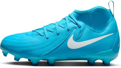 Nike Unisex Kinder Jr Phantom Luna Ii Acad F/Mg Sneaker, Blue Fury White, 33.5 EU