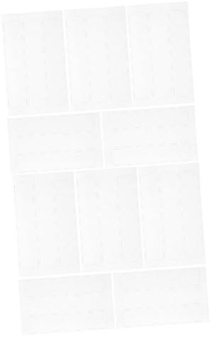 CANIGHT 10 Blatt Maniküre-aufkleber Jelly Nail Glue Tabs Doppelseitiger Kleber Für Nail Art Sticker