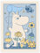 Schmetterlinge fangen Poster 13 x 18 cm Blau Tiere Wanddeko