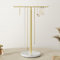 Josmimic Organisateur de collier doré – Arbre à bijoux moderne en métal pour accrocher des colliers et des bracelets – Support à bijoux minimaliste de comptoir en forme de T