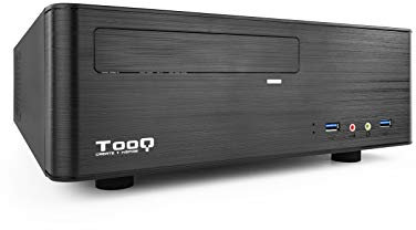 Caja Slim MATX con Fuente de 500W y Lector de Tarjetas, Ideal para Equipos compactos y Almacenamiento de Datos.