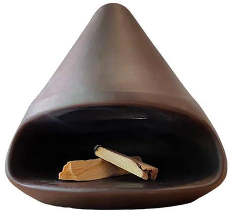 Cuenco para manchas de cenizas Santo – Soporte multifuncional para varillas | Quemador de cerámica para santo | Quemador de incienso Pallo Santo adecuado para decoración del hogar y sala de yoga
