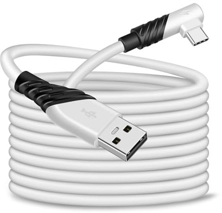Link Cable 3M Compatible with Oculus/Meta Quest 3/3S Quest 2 /Pro/Pico 4/Pico 4 Ultra PC VR Headset Charger Cable Long for PC/Steam VR USB 3.2 A to Type-C 5Gbps High Speed 60W PC Data Transfer Cord