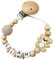 Schnullerband mit Namen für Mädchen & Jungen personalisierte Baby Geschenke (Bär Silikon Sand)
