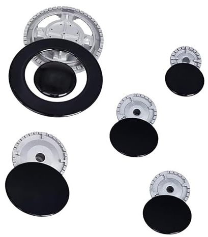 LLINthy Juego de accesorios profesionales para estufas, quemadores, tapas y perillas, juego de repuesto para cocina