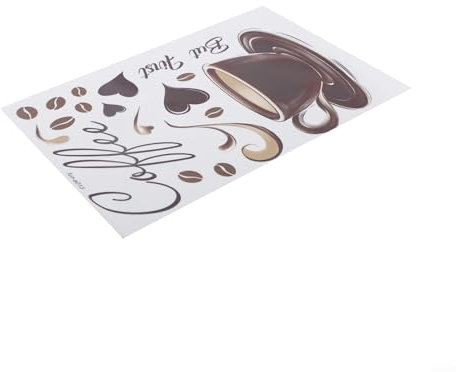 Pared artística de taza de café vintage para personalizar tu espacio