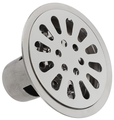 BONKZEBU Tief Wasserabdichtender Runder Bodenablauf für Badezimmer, Waschküche, Multifunktionales Edelstahl-Ablaufset – Bodenablauf-Zubehör