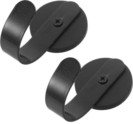 Garneck Lot De 2 Supports Magnétiques pour Couronnes De Porte Crochets Magnétiques pour Porte D & #39; Entrée Crochets Noirs