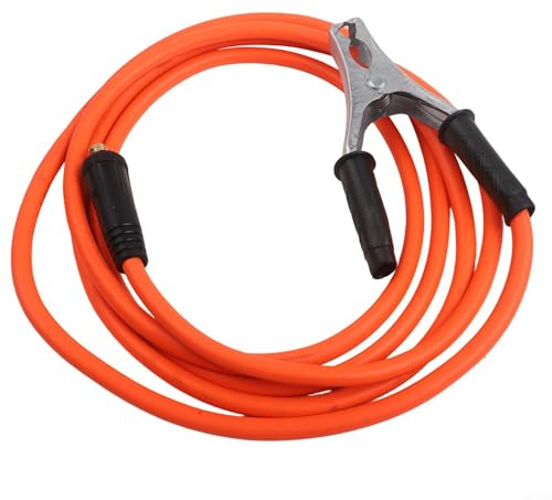 7M 10M Welding Cable with Anti Scald Electrode Holder and Ground Clamp for MMA Spark Welding Machine Compatibility (10 Meters)