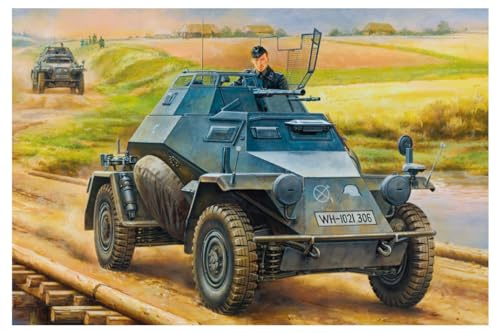 Hobby Boss 80149 Model Kit German Light Armoured Spah Mid Version, 2 cm
