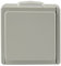 Unitec AQUARIUS FR Steckdose, 1-fach, Aufputz, grau IP54