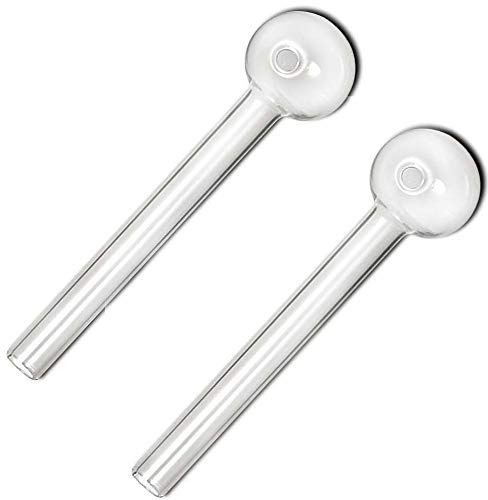 iBest UK Oil Pipe Glass Burner Pack of 2 Pipes in Box Nicotine Free