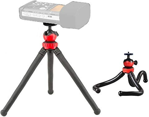 12'' Flexible Tripod Stand for Tascam Recorder DR-40 DR-05 DR-22WL DR-44WL DR-100MKIII - Acetaken