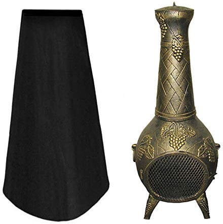 Outdoor Chiminea Cover Garden Patio Waterproof Heavy Duty Heater Protector Rain Sun UV Heater Cover 1.2m High