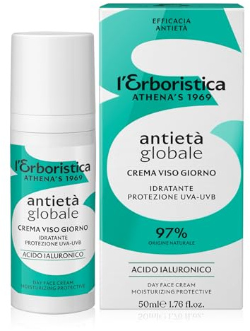 Athena L'Erboristica Gesichtscreme Tag Anti-Aging Global 50 ml mit Hyaluronsäure - 50 ml