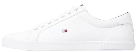 Tommy Hilfiger ICONIC LONG LACE SNEAKER, Scarpe da Ginnastica Basse Uomo, Triplo Bianco, 42 EU