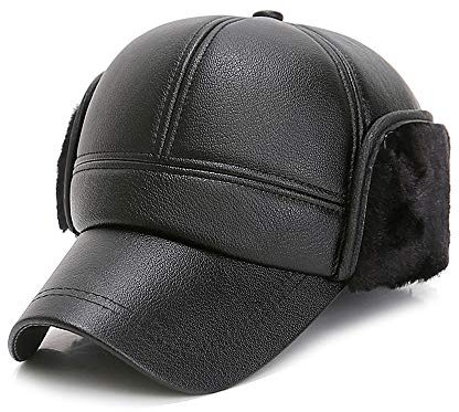 DongBao Herren Winter Schiebermütze mit Ohrenklappen | Flatcap | Schirmmütze – mit ausklappbarem Ohrenschutz - Hautfreundlich & Bequem