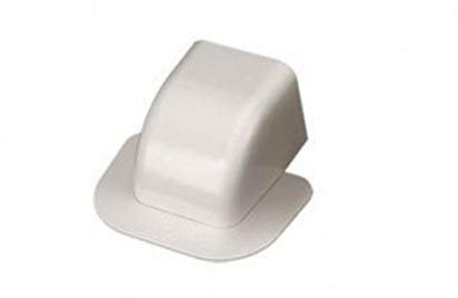 White Trunking Outdoor Protective Covering for Air Conditioning Systems (Wall Outlet Cover for 80mm x 60mm Trunking)