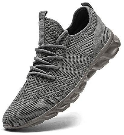 Herren Sneakers Laufschuhe Turnschuhe Sportschuhe Running Schuhe Freizeit Straßenlaufschuhe Fashion Leichtgewichts Atmungsaktiv Walkingschuhe Outdoor Fitness Jogging Sportsschuhe Dunkelgrau 39 EU